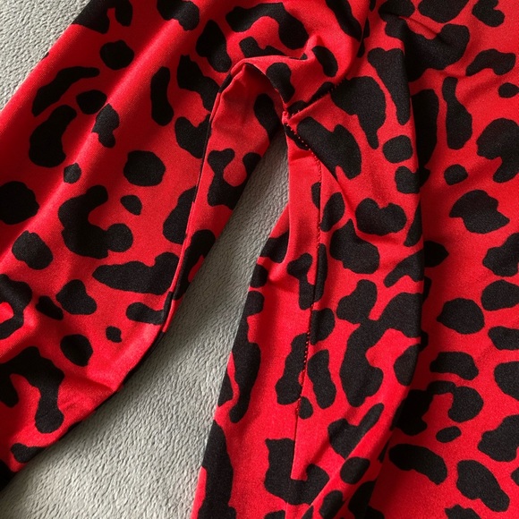 Vetements Red Leopard High Neck Gloved Bodysuit FINAL PRICE DROP - Picture 9 of 9